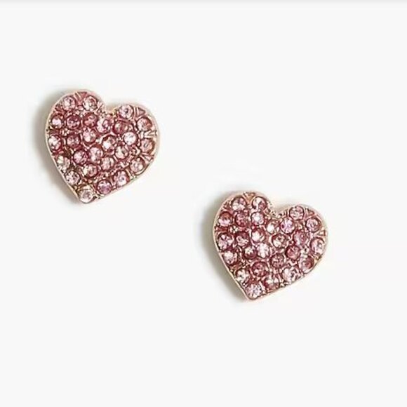 NWT - J.Crew Pavé heart studs - Picture 5 of 5